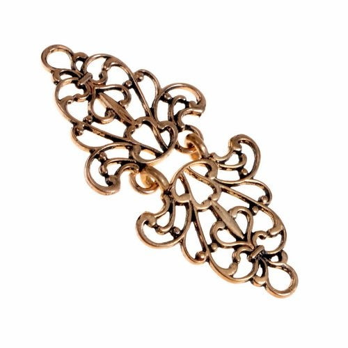 Renässans mantelspänne, brons