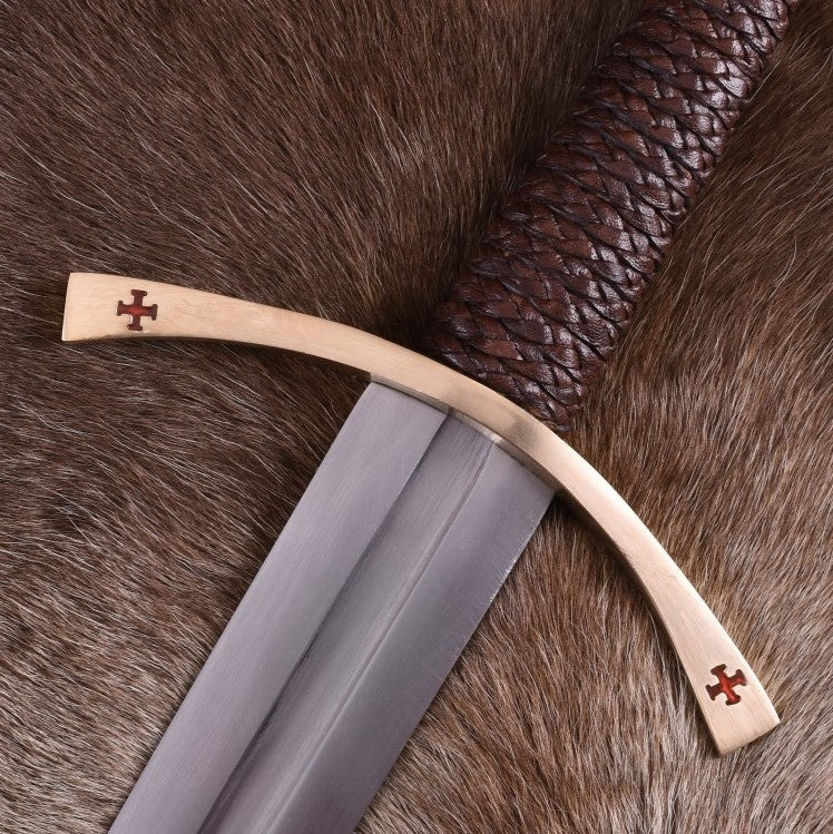 Miecz templariuszy Godfrey de Saint-Omer, półostry 