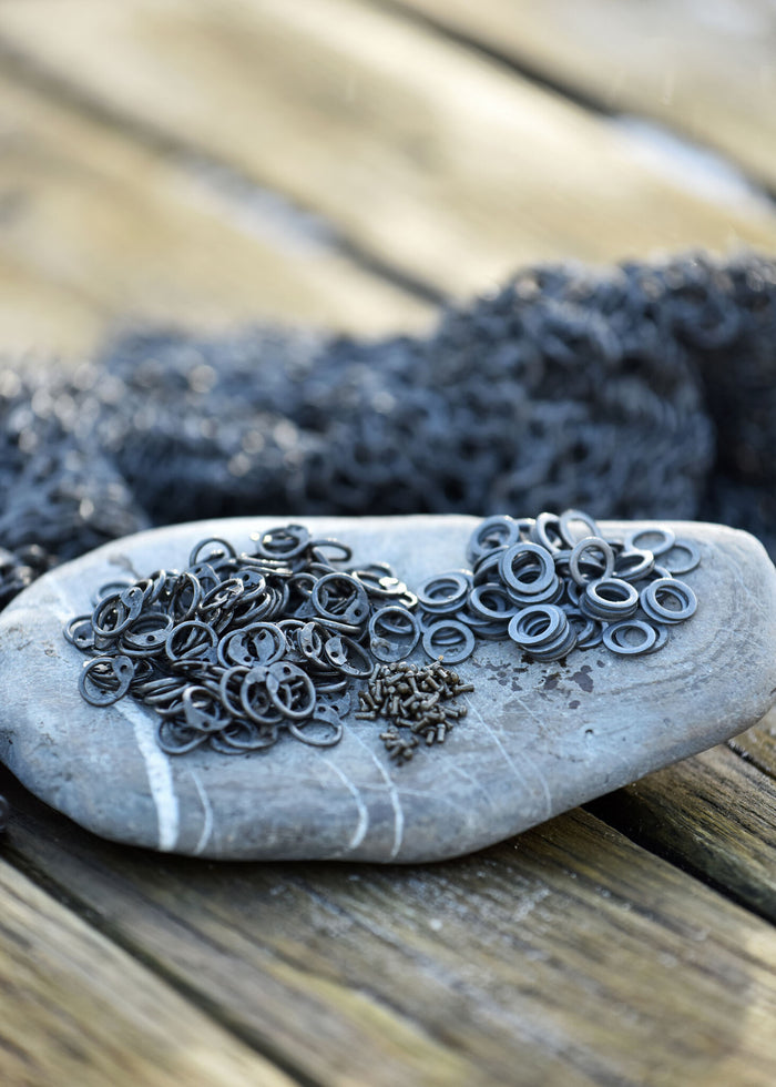 1 kg maliënringe, blandet, 6 mm