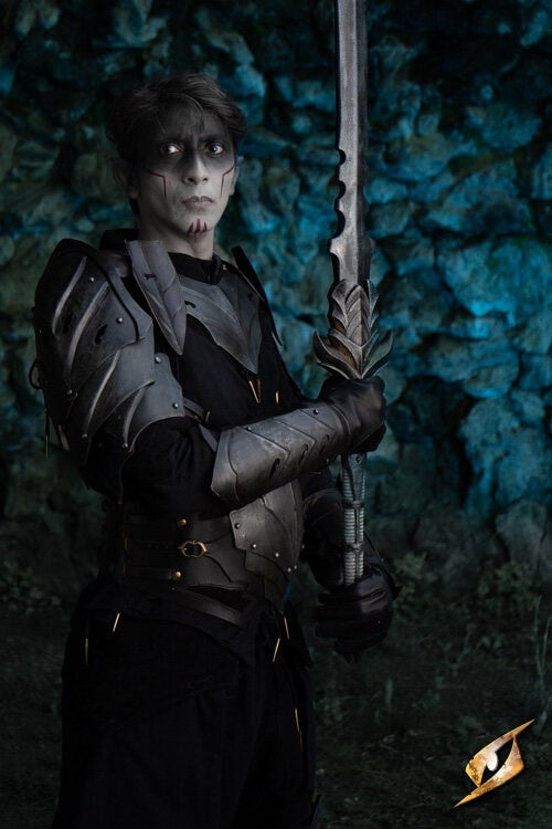 Dark elven Eventide underarmsbeskyttere