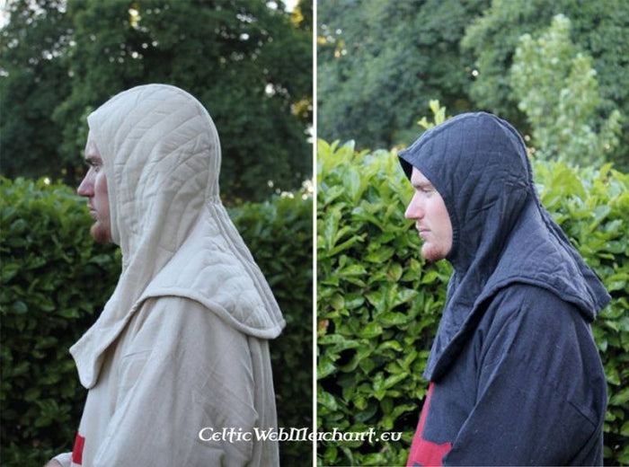 Cappuccio imbottito con colletto