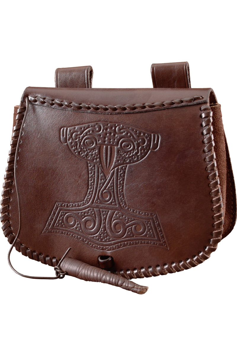 Leather Thor's hammer bag