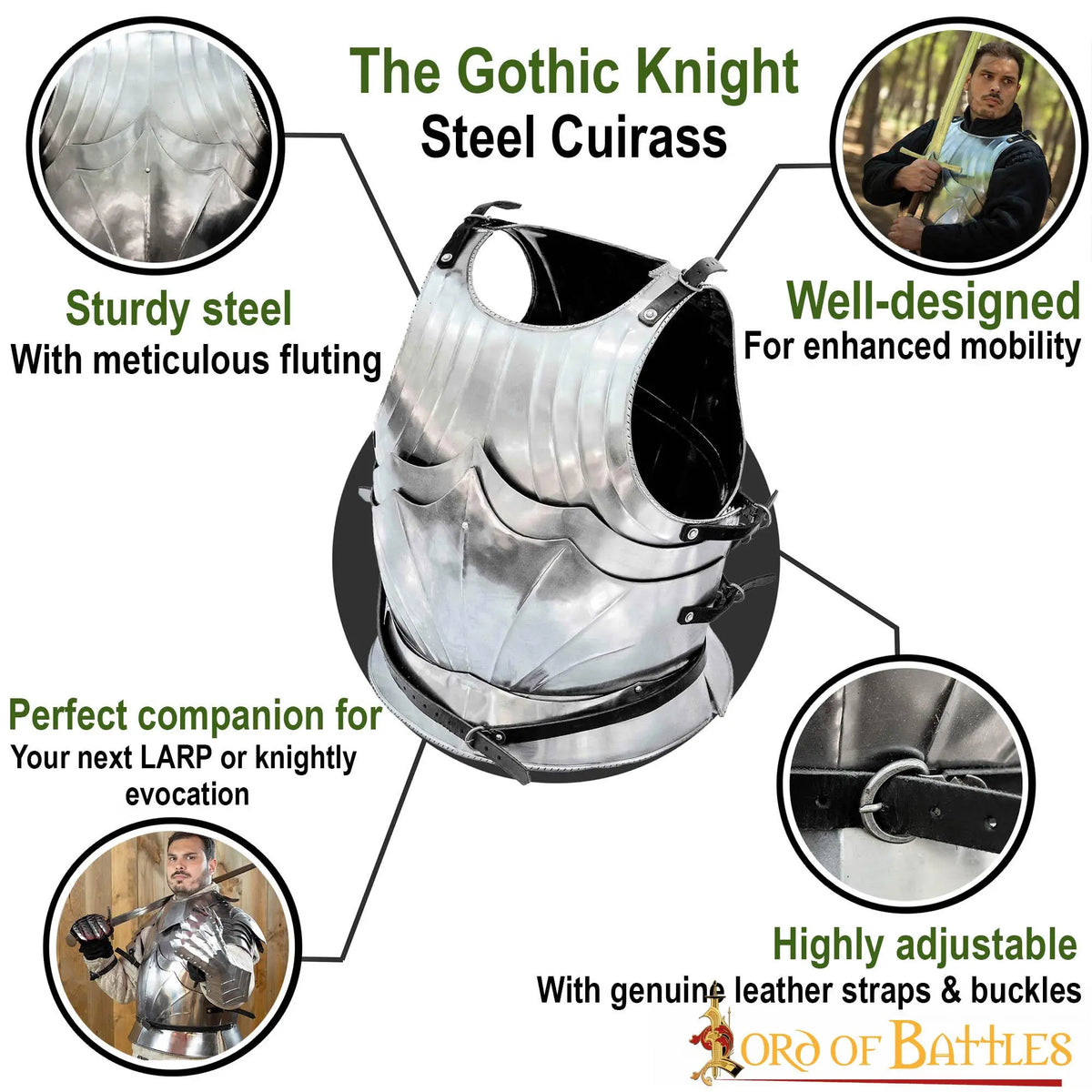 15e eeuws Gotisch kuras, 1.2 mm