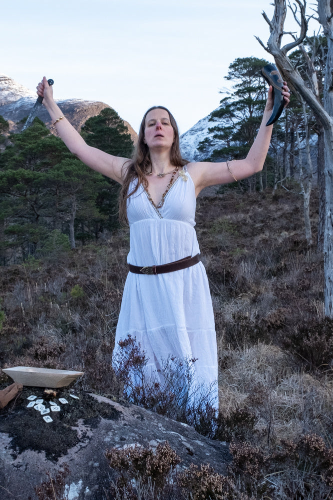 Godinnen Jurk Athena, wit