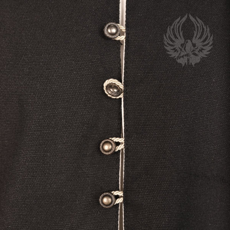 Cotehardie Rafael, svart, ullmix