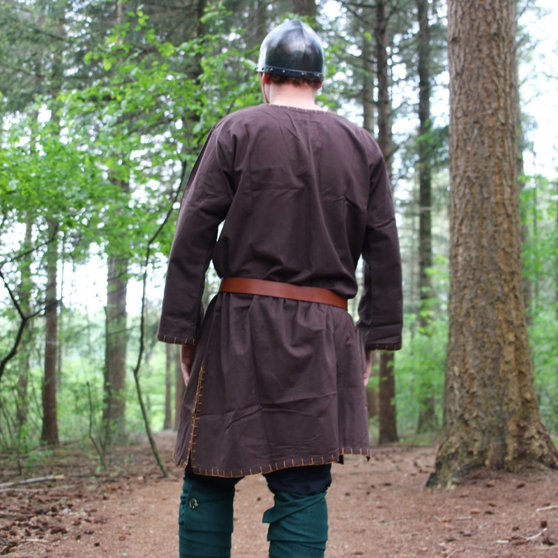 Tunic with authentic lining, dark brown