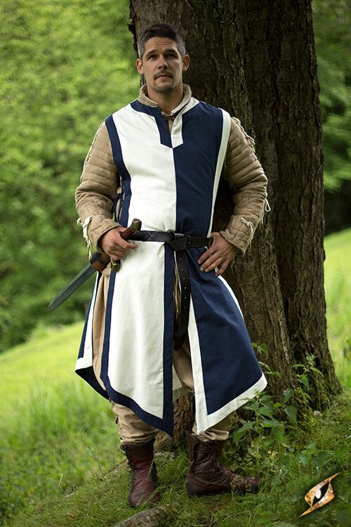 Wapenrok Geoffrey, blauw-wit