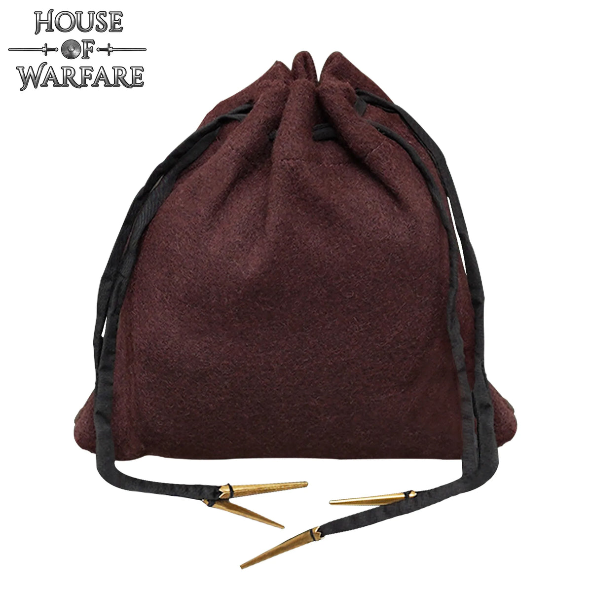 Medieval woolen pouch, brown