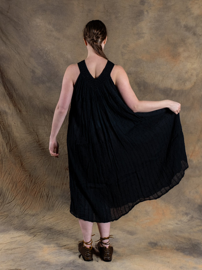 Gudinneklänning Hera, svart