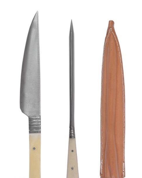 Service à couverts du 15ème siècle, acier inoxydable