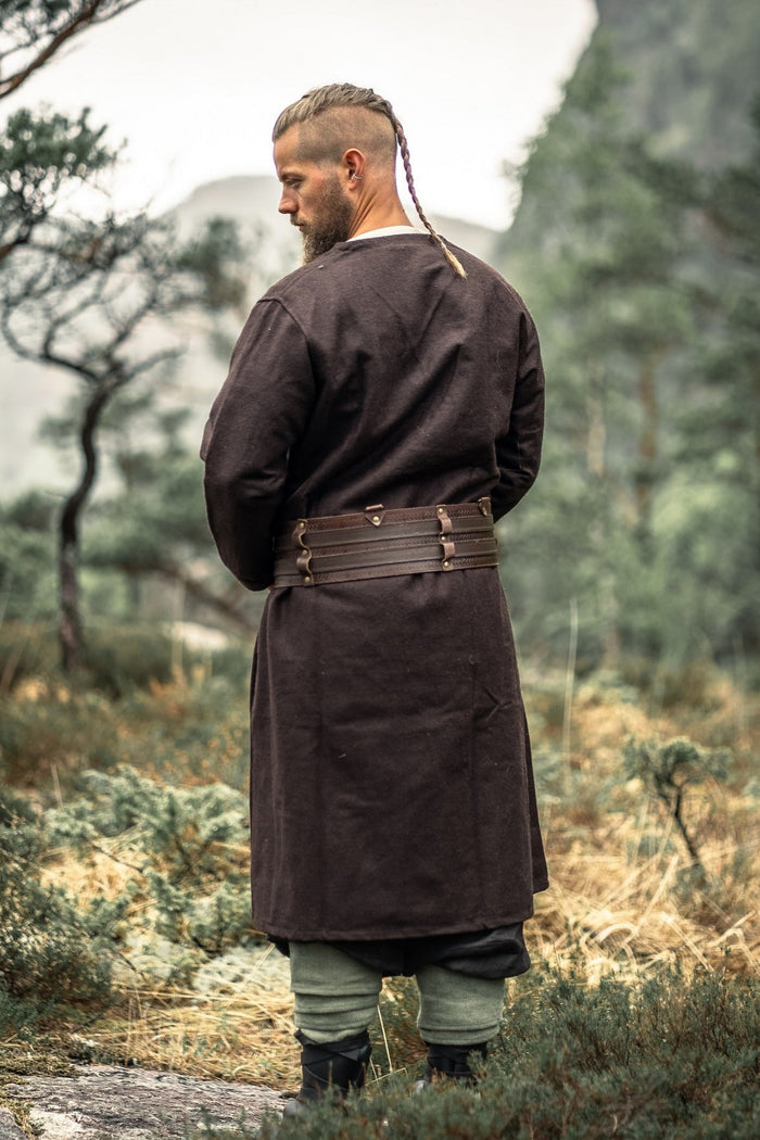 Kaftan Gustav, brown, wool blend