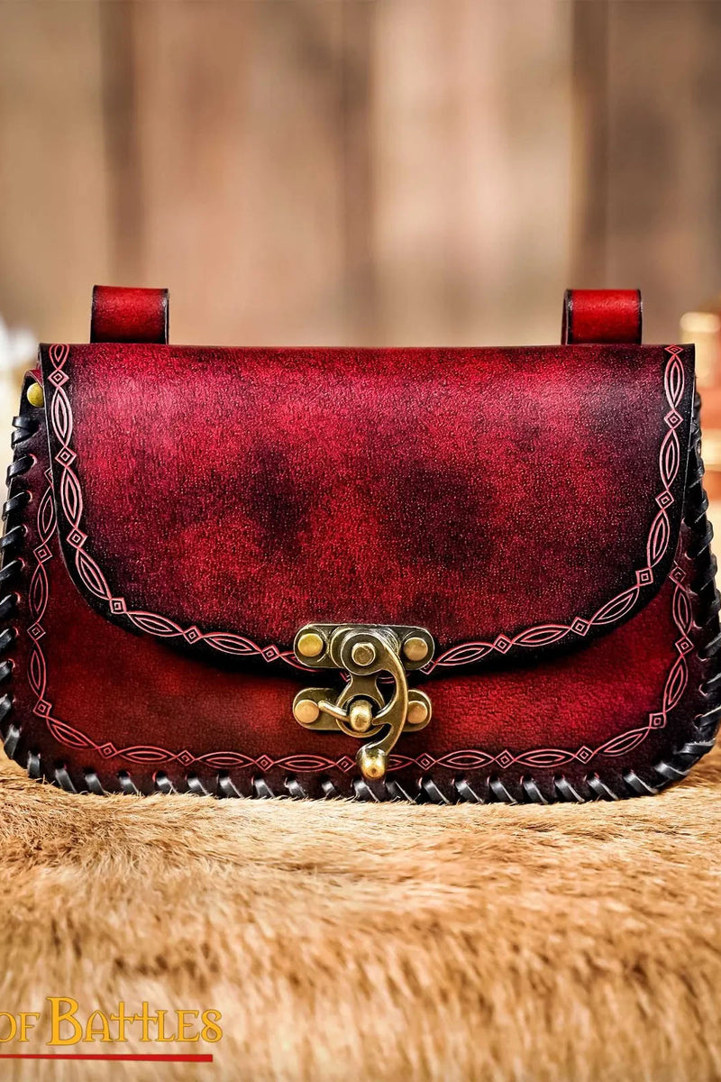 Sac en cuir Sorcerer, rouge