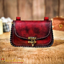 Sac en cuir Sorcerer, rouge