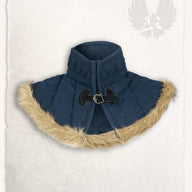 Gambeson kraag Nimue wol blauw