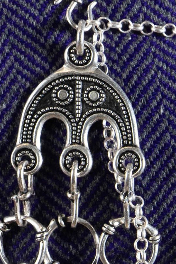 Viking jewelry divider Öland, silvered bronze