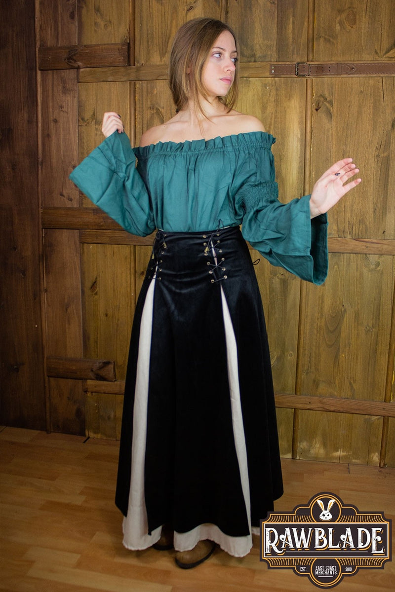 Luksusowa podwójna spódnica Isabela – czarna