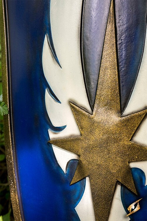 LARP Elfenschild blau, 120 × 55 cm