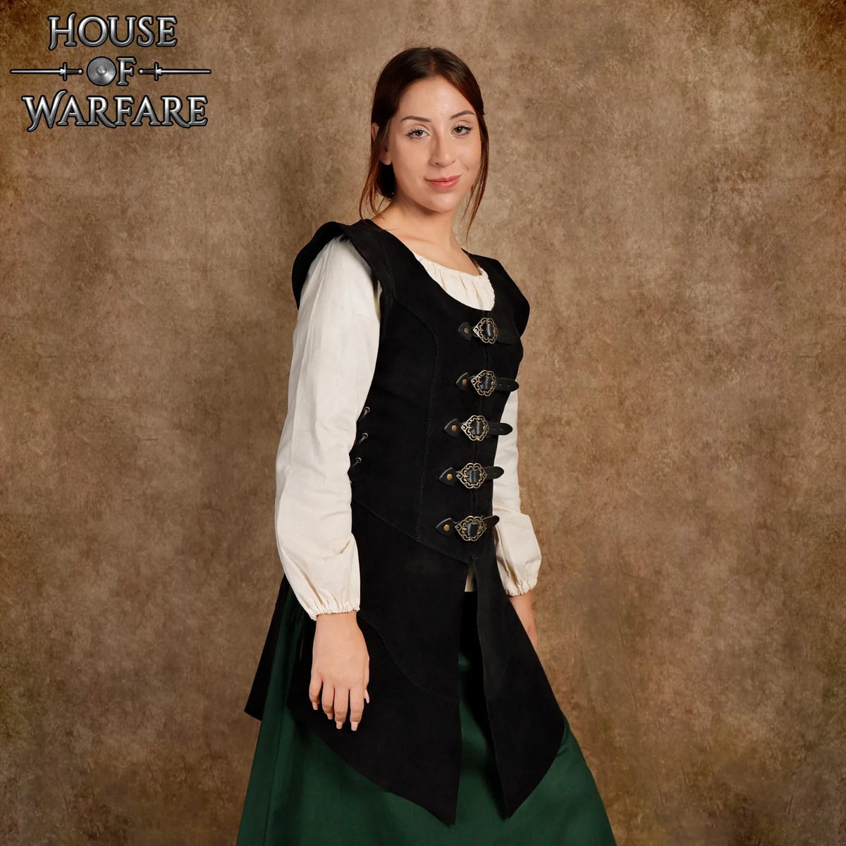 Lærjerkin Eleanor, svart