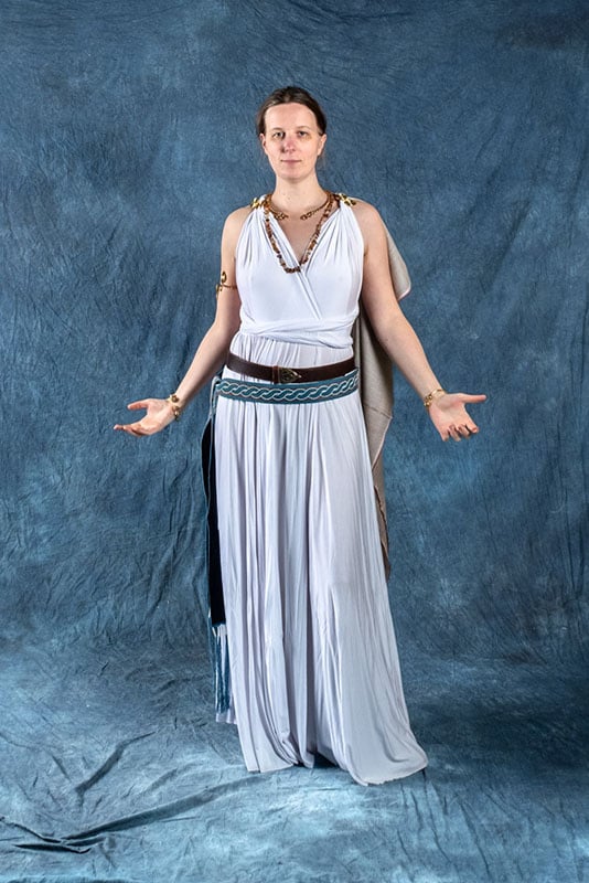 Robe déesses Aphrodite, blanc