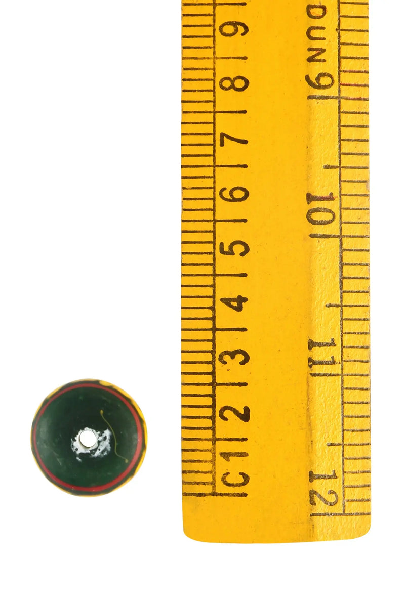 Perle de verre germanique Période de migration, vert