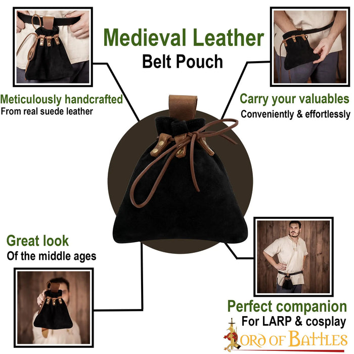Medieval pouch Amelyn, brown