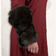 Fur vambrace Floki, fur, black