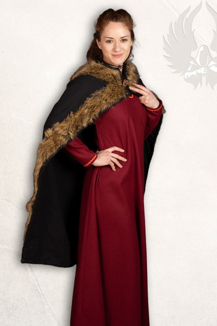 Viking cloak Bjorn black