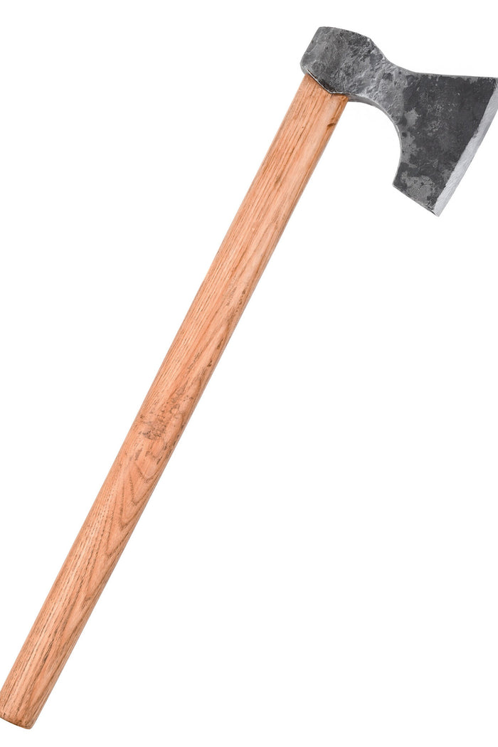 Viking axe, hand-forged steel, type D, semi-sharp