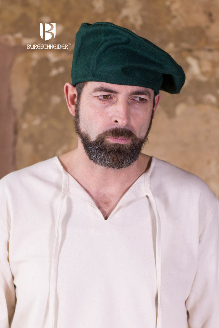 Baret Harald, groen, wolmix