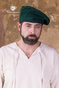 Berete Haralds, zaļa, vilnas mišinys
