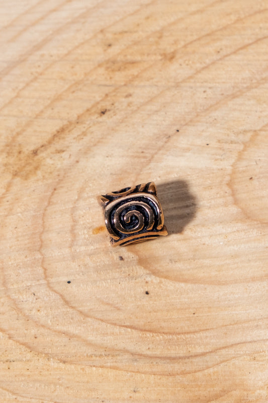 Perle de barbe celtique Thena, bronze