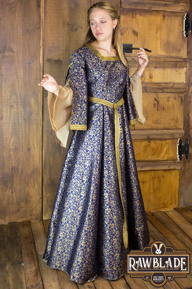 Aquitania nobele jurk, blauw