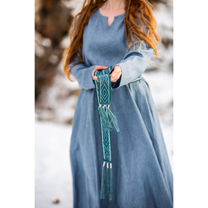 Vikingebælte Caja, blå, 235 cm