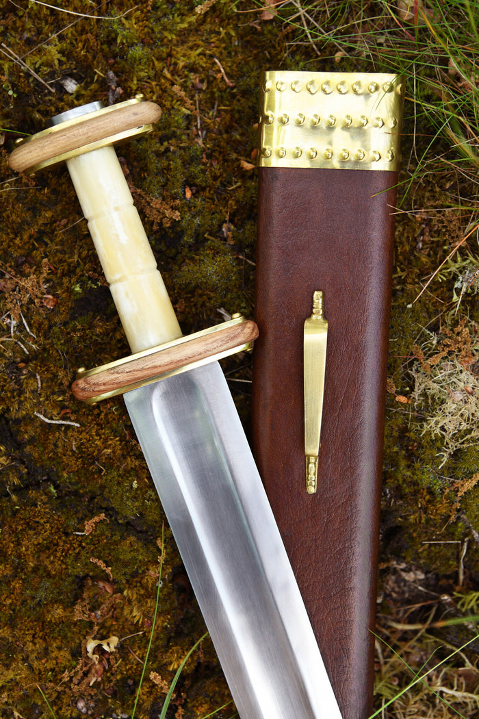 Angelsächsisches Schwert Feltwell, 4. 5. Jahrhundert, halbscharf