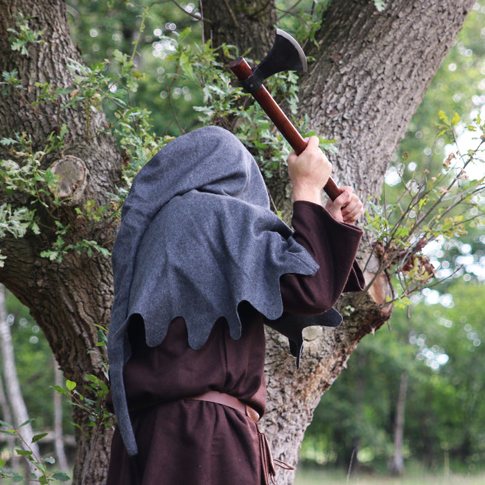 Wollen kaproen, grijs