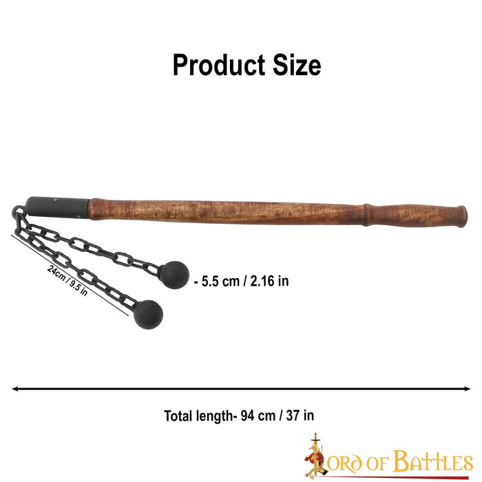 Dubbele middeleeuwse strijdvlegel