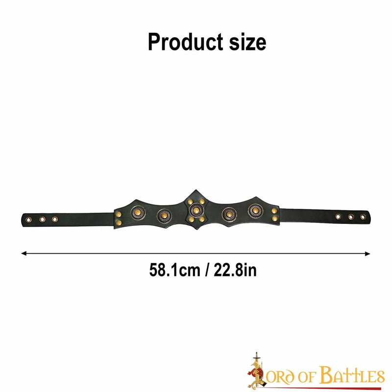 Couronne Aldon, cuir, brun