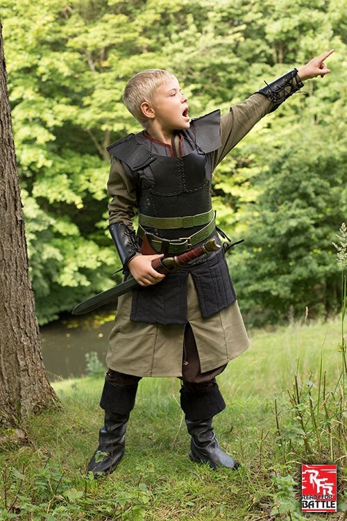 Brazales de cuero RFB, protectores de antebrazo, negros, par