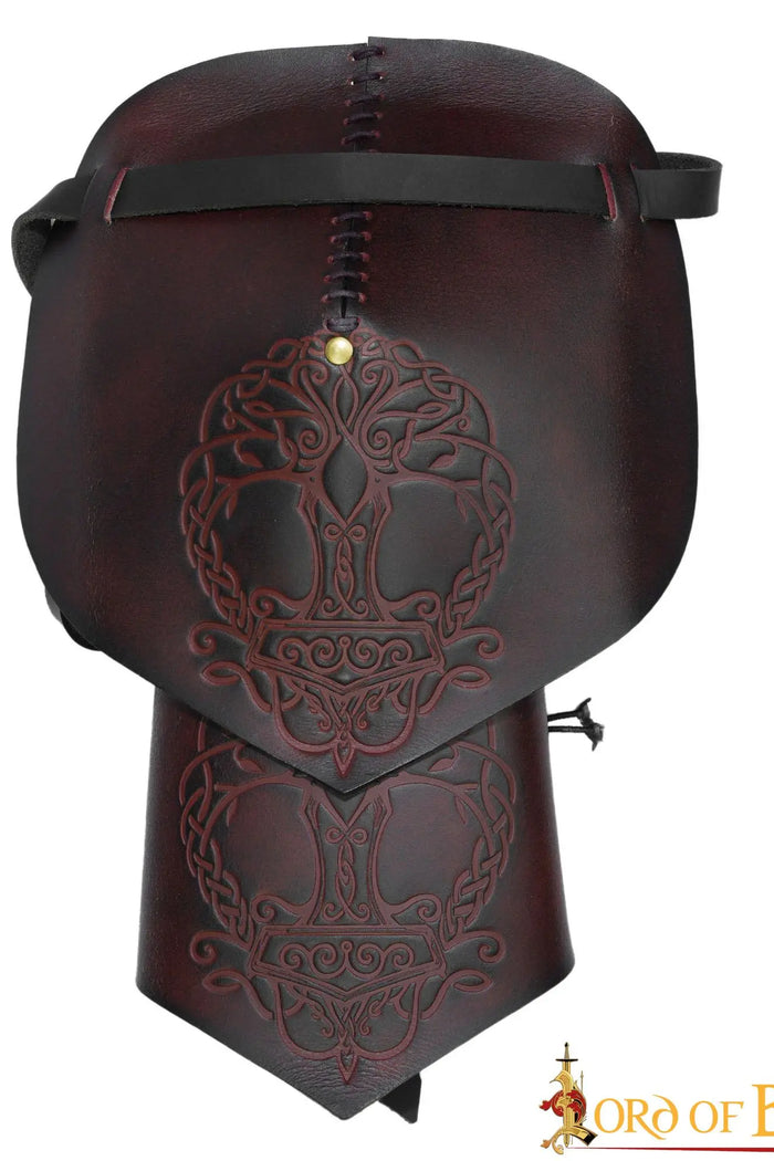Leather pauldron Yggdrasil