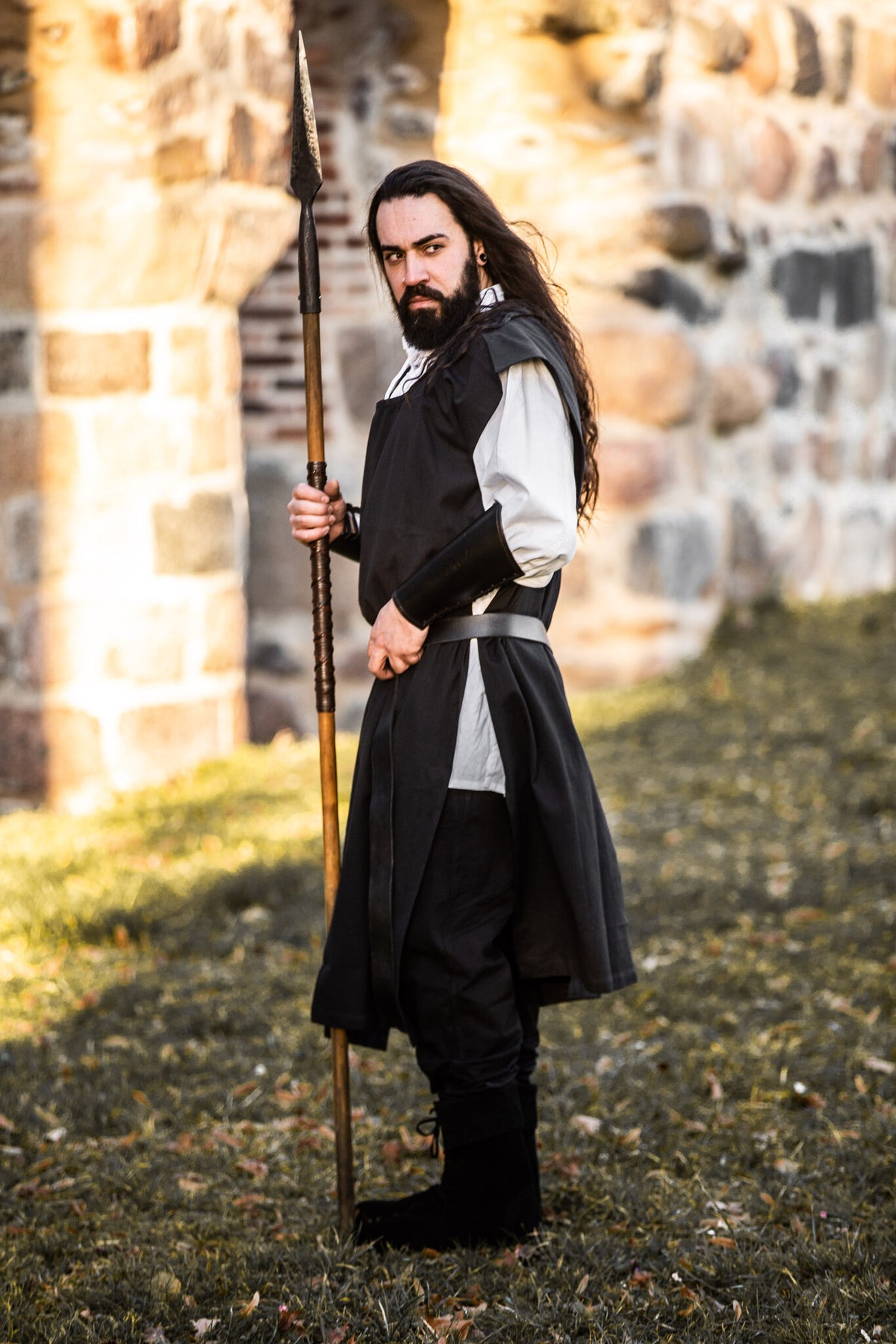 Överplagg för herrar, svart