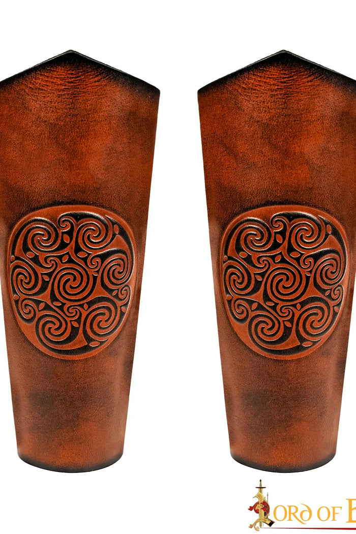 Leather bracers Ingalvur, long