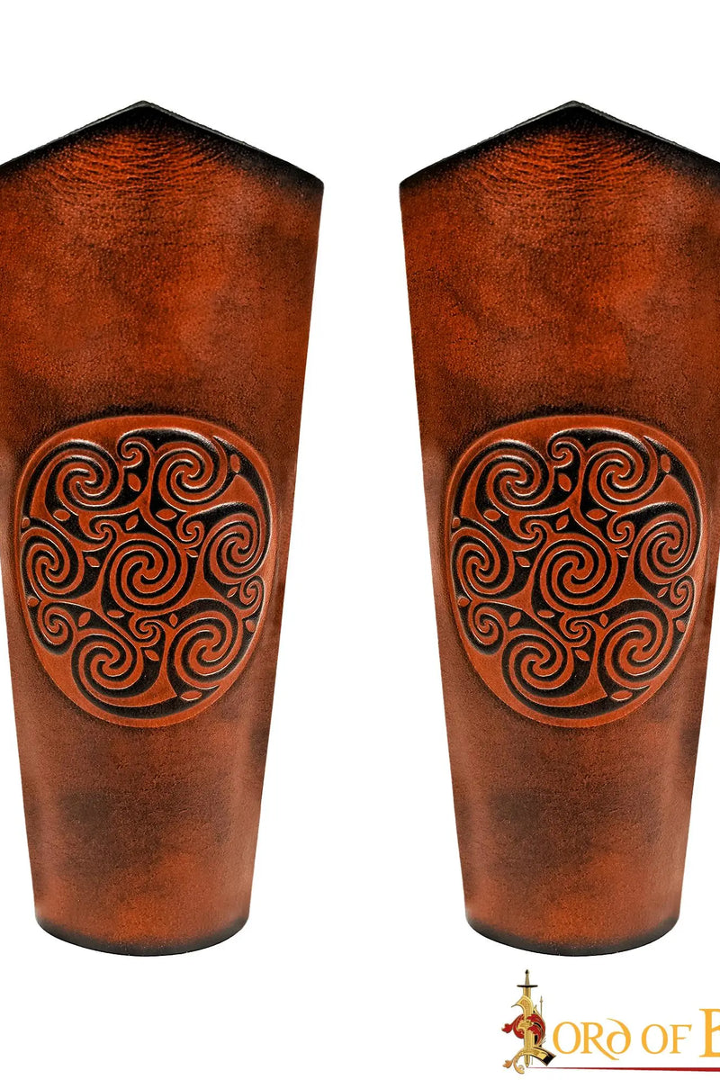 Leather bracers Ingalvur, long