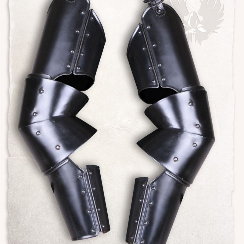 Vambraces Markward, Armpanzer, schwarz, 1,2 mm