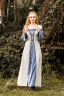 Średniowieczna suknia Serena, niebieska