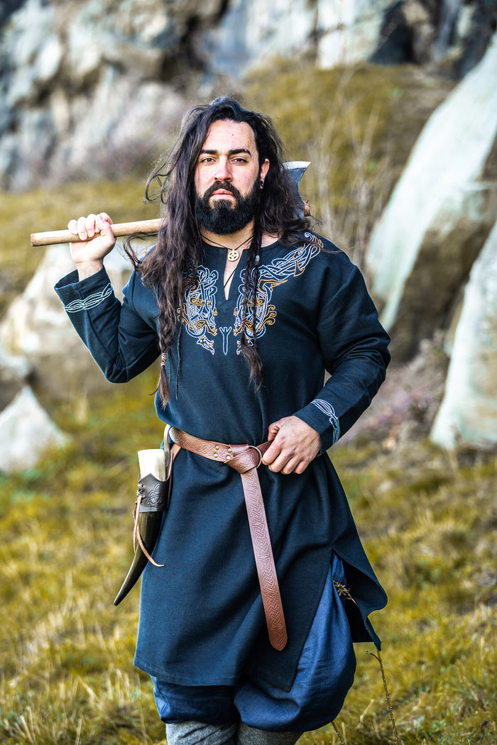 Tunic Viking jarl Hakon, black