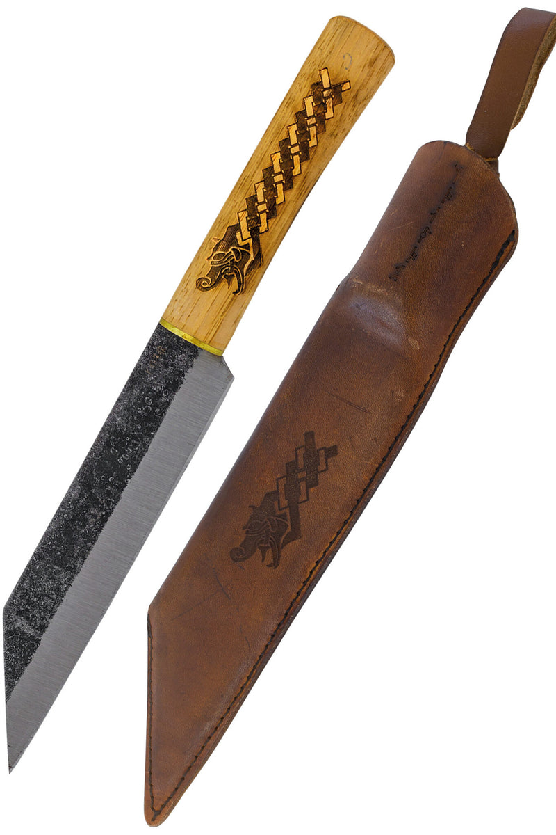 Norsk drage-vikingsax, skarp