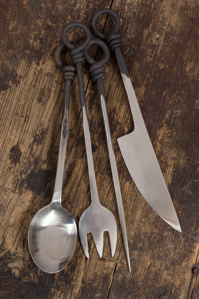 Middeleeuwse bestekset roestvrij staal