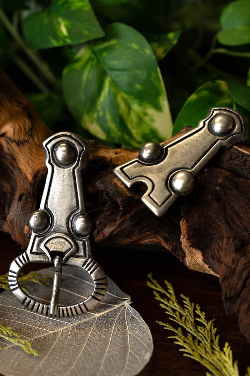 Herraje de cinturón alamán de Balingen, plateado