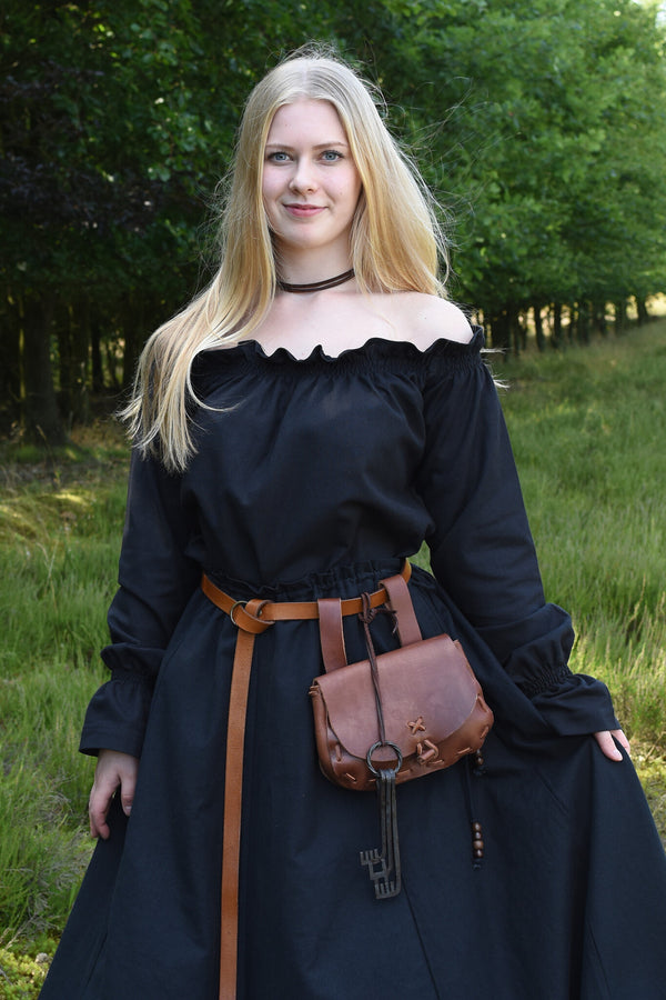 Baroque blouse Elizabeth, zwart