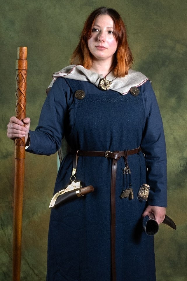 Vestido medieval Freya, azul